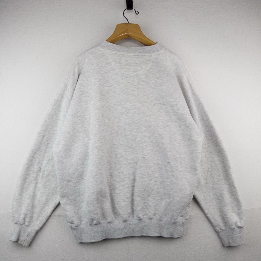 90's Vtg Eddie Bauer Gray Sweatshirt Mens XL Goose Big Logo Outdoors Crewneck - Picture 2 of 14